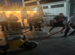 重庆大学附属肿瘤医院开展夜间电动两轮车着火应急处置专项演练